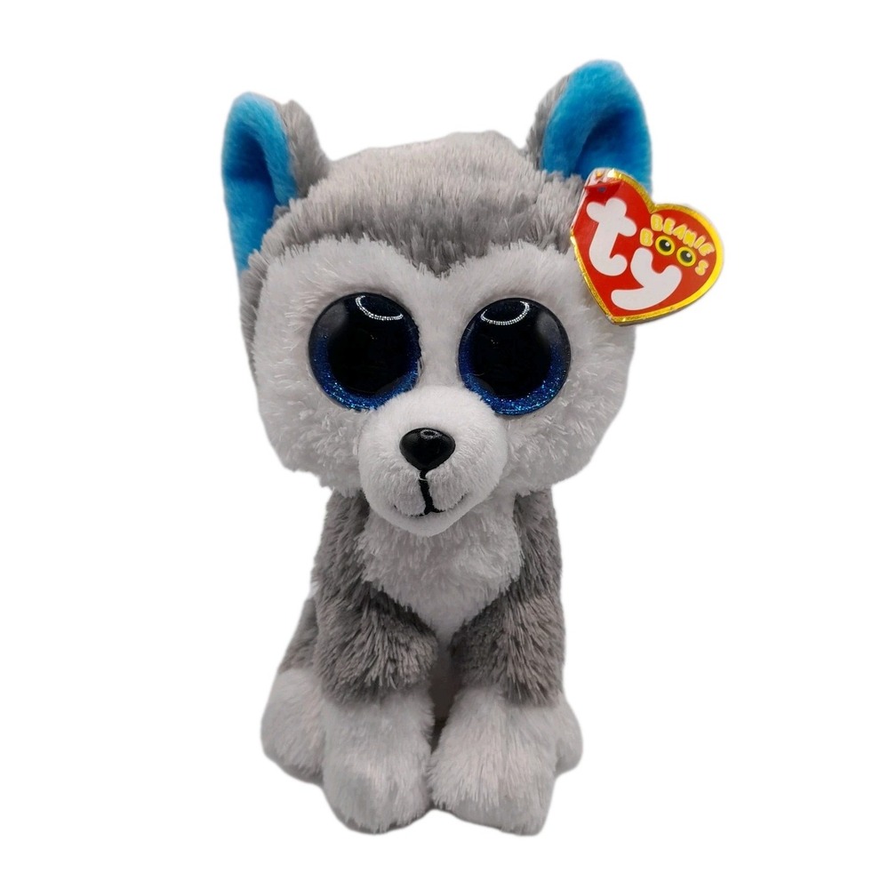 TY Beanie Boos - SLUSH the Husky Dog Plush (Glitter Eyes) (6 inch) Stuffed Toy